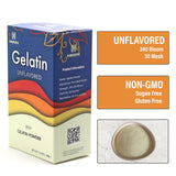 Haodong Premium Gelatin Powder, Unflavored Pure Beef Gelatin Powder, Excellent Baking and Nutritious Diet Option, 240 Bloom 30 Mesh (17.6 oz) - HAODONG