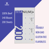 Haodong Beef Gelatin Sheets Plus [TITANIUM GRADE] - HAODONG